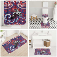 Samoa Gym Bathroom Set Muscle Samoan Tribal Waves - Polynesian Pride