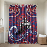 Samoa Gym Bathroom Set Muscle Samoan Tribal Waves - Polynesian Pride