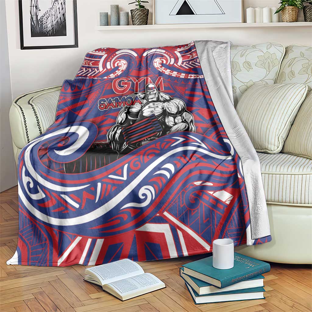 Samoa Gym Blanket Muscle Samoan Tribal Waves - Polynesian Pride