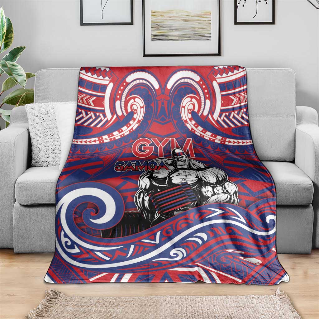 Samoa Gym Blanket Muscle Samoan Tribal Waves - Polynesian Pride
