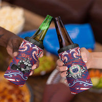 Personalised Samoa Gym 4 in 1 Can Cooler Tumbler Muscle Samoan Tribal Waves - Polynesian Pride