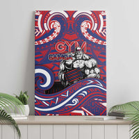 Samoa Gym Canvas Wall Art Muscle Samoan Tribal Waves - Polynesian Pride