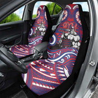 Samoa Gym Car Seat Cover Muscle Samoan Tribal Waves - Polynesian Pride