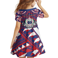 Personalised Samoa Gym Family Matching Mermaid Dress and Hawaiian Shirt Muscle Samoan Tribal Waves - Polynesian Pride