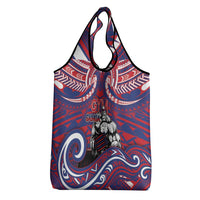 Samoa Gym Grocery Bag Muscle Samoan Tribal Waves - Polynesian Pride