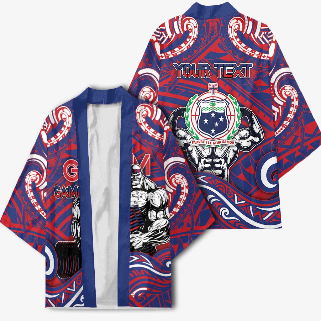 Personalised Samoa Gym Kimono Muscle Samoan Tribal Waves - Polynesian Pride