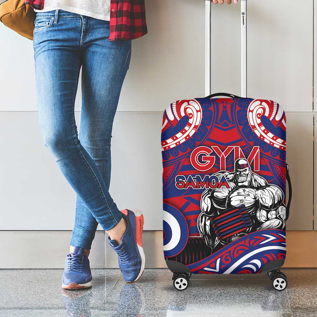 Samoa Gym Luggage Cover Muscle Samoan Tribal Waves - Polynesian Pride