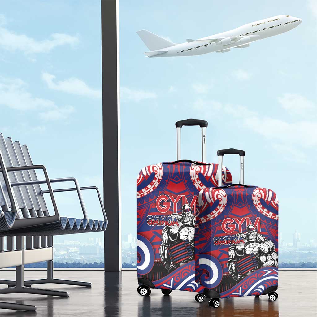 Samoa Gym Luggage Cover Muscle Samoan Tribal Waves - Polynesian Pride