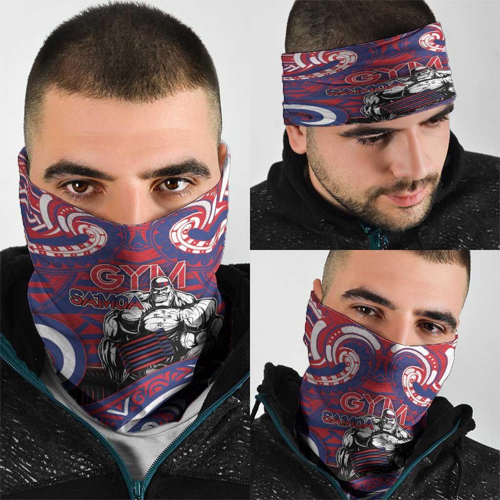 Samoa Gym Neck Gaiter Muscle Samoan Tribal Waves - Polynesian Pride
