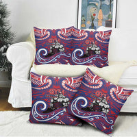 Samoa Gym Pillow Cover Muscle Samoan Tribal Waves - Polynesian Pride