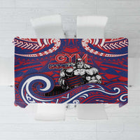 Samoa Gym Tablecloth Muscle Samoan Tribal Waves - Polynesian Pride