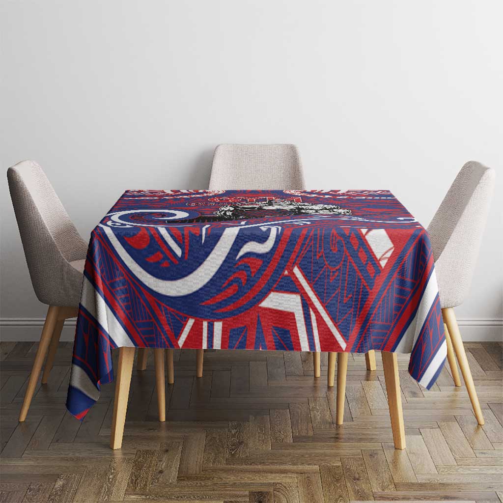Samoa Gym Tablecloth Muscle Samoan Tribal Waves - Polynesian Pride
