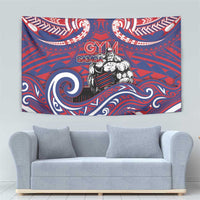 Samoa Gym Tapestry Muscle Samoan Tribal Waves - Polynesian Pride