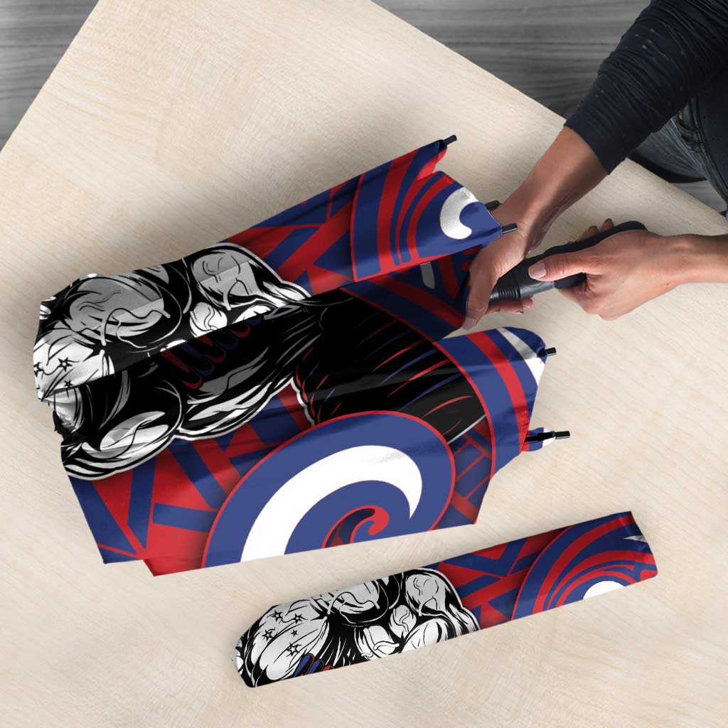 Samoa Gym Umbrella Muscle Samoan Tribal Waves - Polynesian Pride