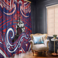 Samoa Gym Window Curtain Muscle Samoan Tribal Waves - Polynesian Pride