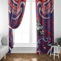 Samoa Gym Window Curtain Muscle Samoan Tribal Waves - Polynesian Pride