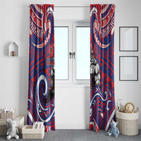 Samoa Gym Window Curtain Muscle Samoan Tribal Waves - Polynesian Pride