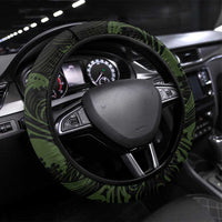 Hawaii Tiki Pirates Steering Wheel Cover Kakau Pattern Polynesian Style