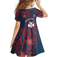 Personalised Wallis And Futuna Family Matching Mermaid Dress and Hawaiian Shirt Hibiscus Polynesian Tribal Pattern