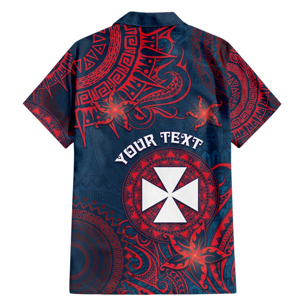 Personalised Wallis And Futuna Family Matching Puletasi and Hawaiian Shirt Hibiscus Polynesian Tribal Pattern