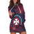 Personalised Wallis And Futuna Hoodie Dress Hibiscus Polynesian Tribal Pattern