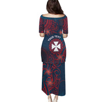 Personalised Wallis And Futuna Puletasi Hibiscus Polynesian Tribal Pattern