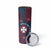Personalised Wallis And Futuna Skinny Tumbler Hibiscus Polynesian Tribal Pattern