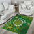 Cook Islands Area Rug Hibiscus Polynesian Tribal Pattern