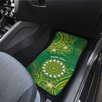 Cook Islands Car Mats Hibiscus Polynesian Tribal Pattern