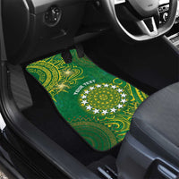 Cook Islands Car Mats Hibiscus Polynesian Tribal Pattern