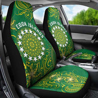 Cook Islands Car Seat Cover Hibiscus Polynesian Tribal Pattern