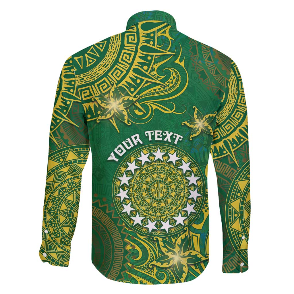 Personalised Cook Islands Family Matching Short Sleeve Bodycon Dress and Hawaiian Shirt Hibiscus Polynesian Tribal Pattern