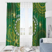 Cook Islands Window Curtain Hibiscus Polynesian Tribal Pattern