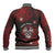 Personalised Easter Island Baseball Jacket Hibiscus Polynesian Tribal Pattern