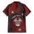 Personalised Easter Island Family Matching Off The Shoulder Long Sleeve Dress and Hawaiian Shirt Hibiscus Polynesian Tribal Pattern