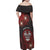Personalised Easter Island Family Matching Off Shoulder Maxi Dress and Hawaiian Shirt Hibiscus Polynesian Tribal Pattern