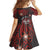 Personalised Easter Island Family Matching Off Shoulder Short Dress and Hawaiian Shirt Hibiscus Polynesian Tribal Pattern