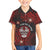 Personalised Easter Island Family Matching Off Shoulder Short Dress and Hawaiian Shirt Hibiscus Polynesian Tribal Pattern