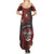 Personalised Easter Island Family Matching Summer Maxi Dress and Hawaiian Shirt Hibiscus Polynesian Tribal Pattern