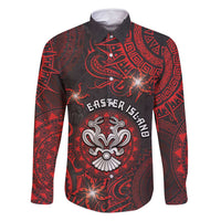 Personalised Easter Island Family Matching Tank Maxi Dress and Hawaiian Shirt Hibiscus Polynesian Tribal Pattern