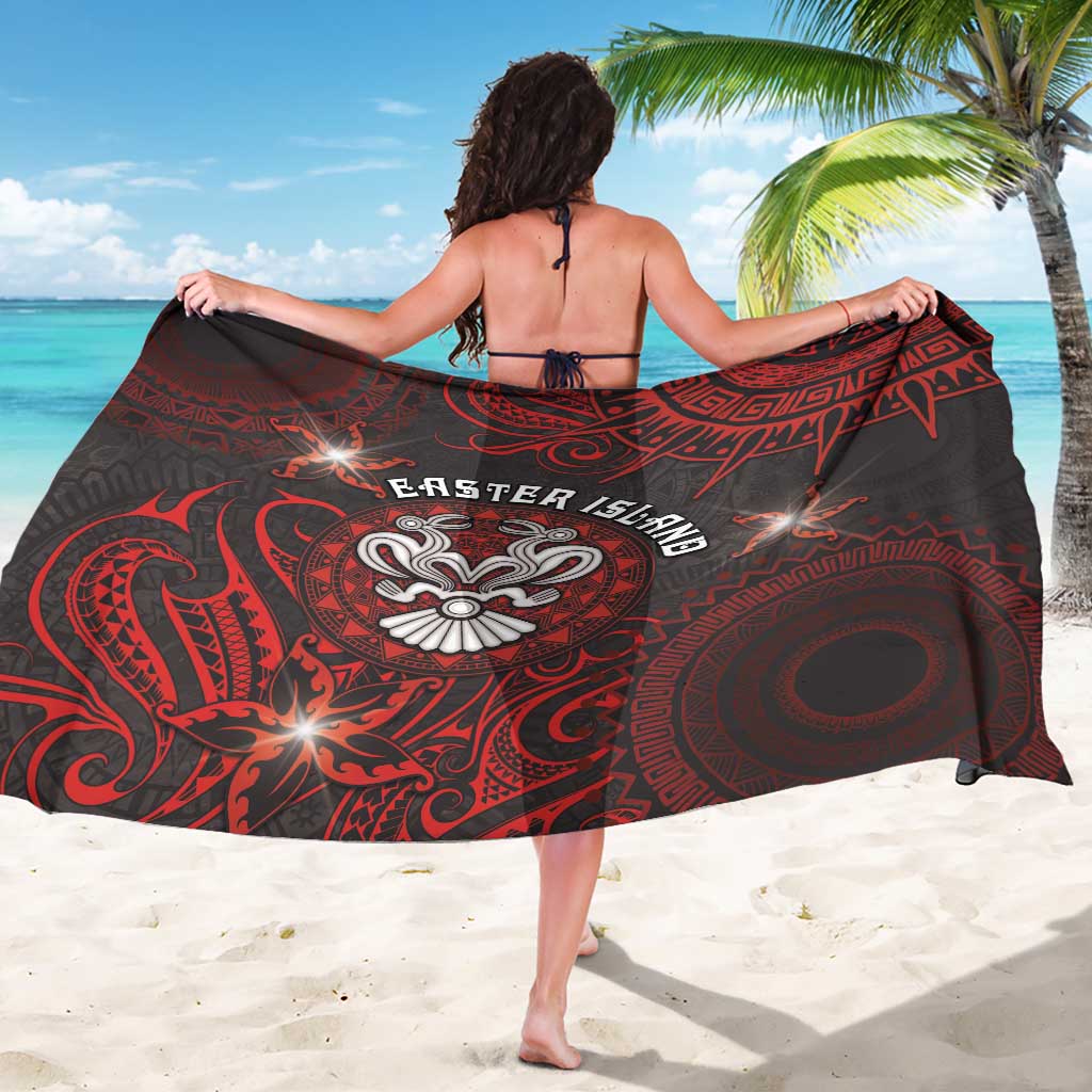 Easter Island Sarong Hibiscus Polynesian Tribal Pattern