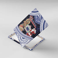 Samoa Christmas Canvas Wall Art Samoan Siva Dance With Santa - Polynesian Pride