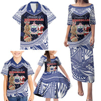 Samoa Christmas Family Matching Puletasi and Hawaiian Shirt Samoan Siva Dance With Santa - Polynesian Pride