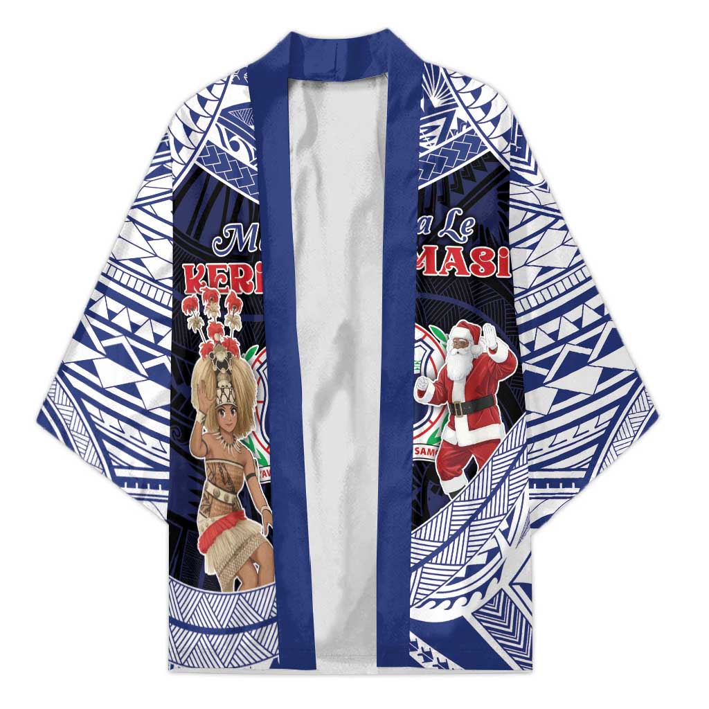 Samoa Christmas Kimono Samoan Siva Dance With Santa - Polynesian Pride