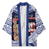 Samoa Christmas Kimono Samoan Siva Dance With Santa - Polynesian Pride