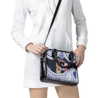 Samoa Christmas Shoulder Handbag Samoan Siva Dance With Santa - Polynesian Pride