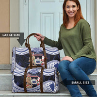 Samoa Christmas Travel Bag Samoan Siva Dance With Santa - Polynesian Pride