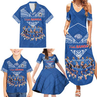 Toa Samoa Family Matching Summer Maxi Dress and Hawaiian Shirt Samoan Warrior Spirit Rugby - Polynesian Pride