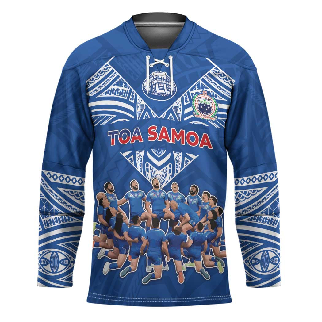 Toa Samoa Hockey Jersey Samoan Warrior Spirit Rugby - Polynesian Pride