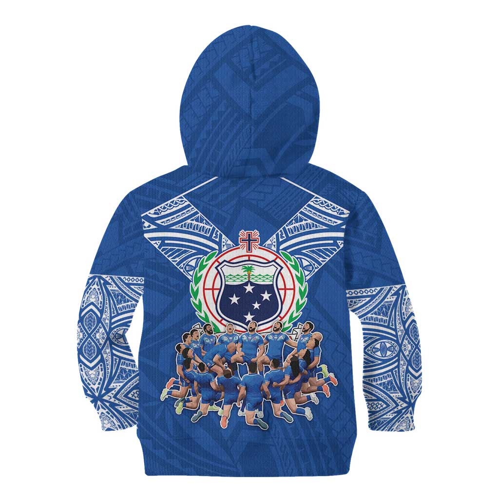 Toa Samoa Kid Hoodie Samoan Warrior Spirit Rugby - Polynesian Pride